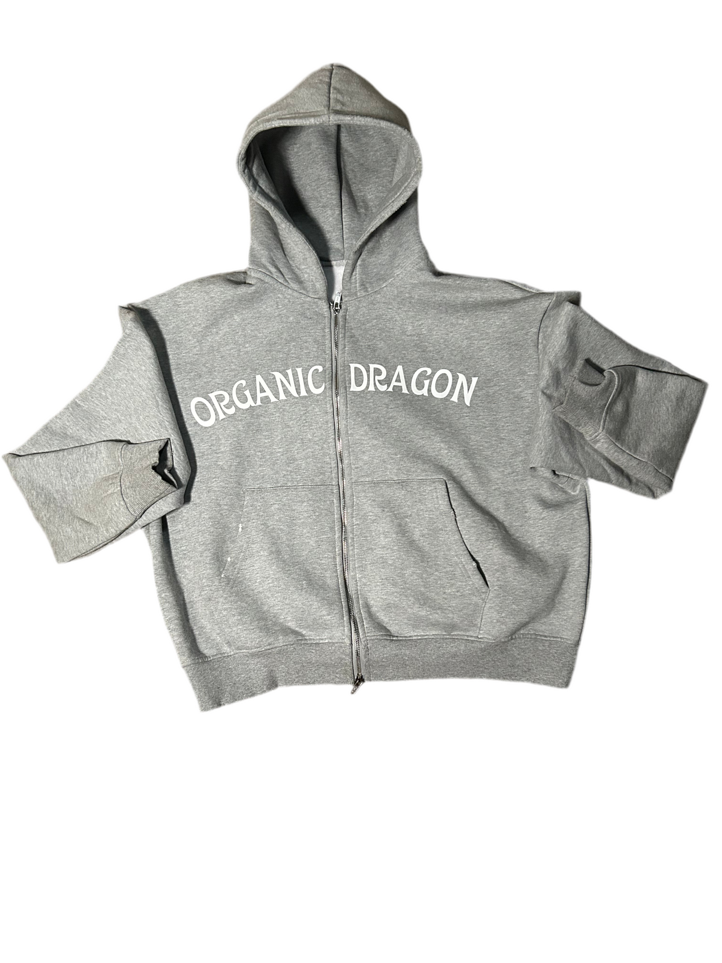 Red Organic Dragon Weathered Zip Up