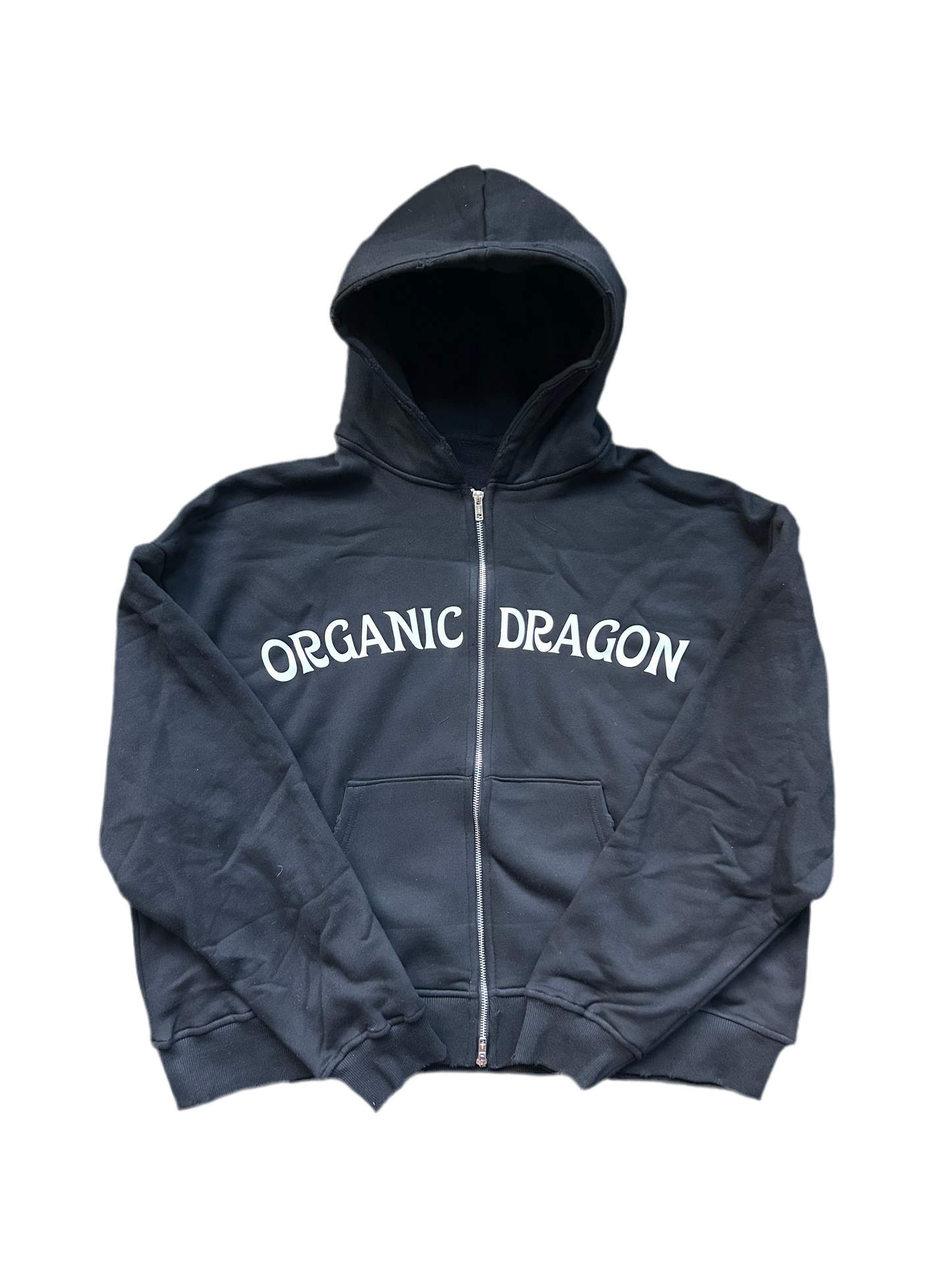 Red Organic Dragon Weathered Zip Up