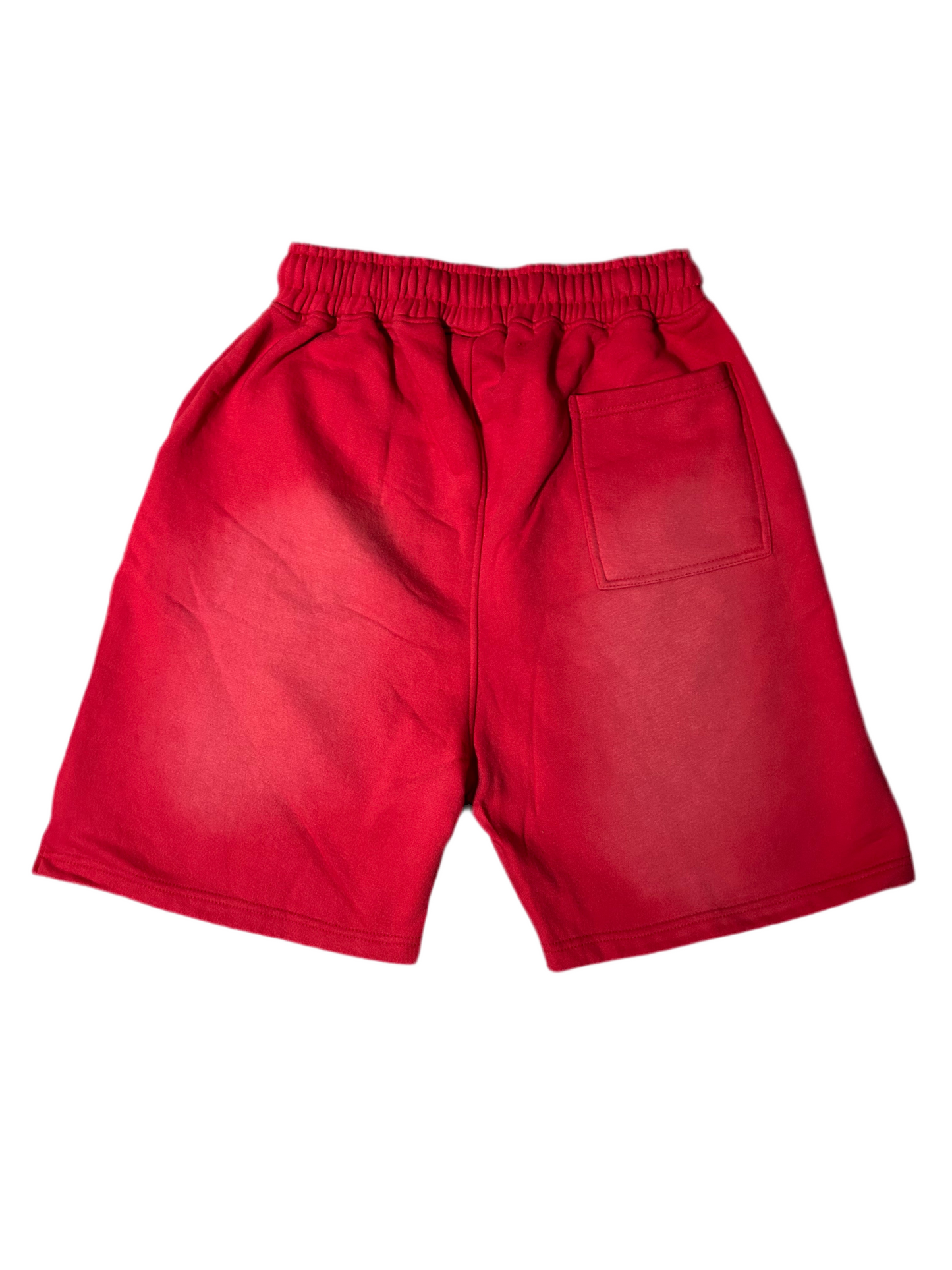 Red Organic Dragon Weathered Shorts