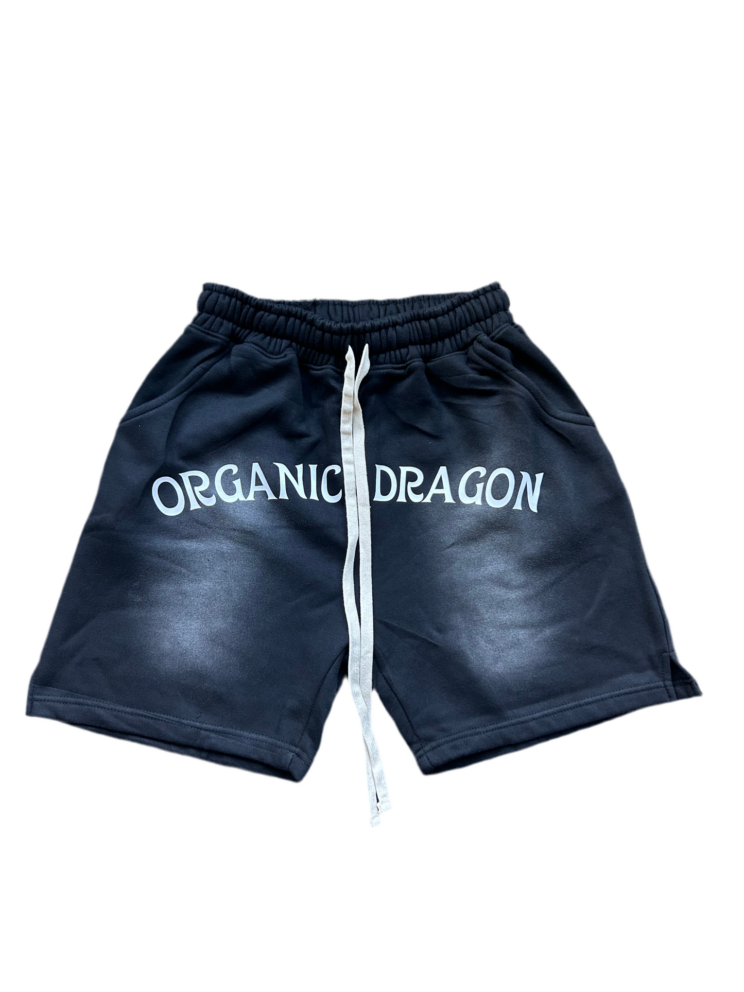 Red Organic Dragon Weathered Shorts