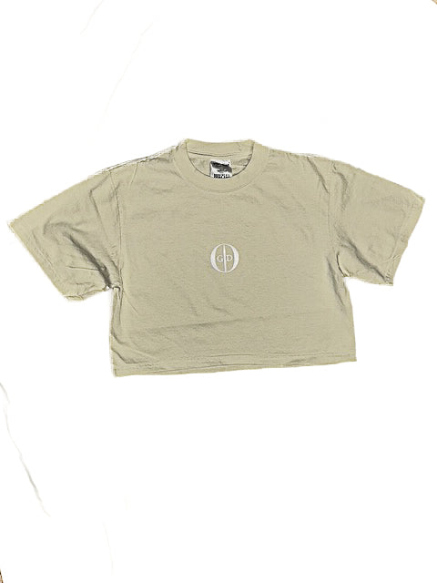 Black Women's "OGD" Crop Top